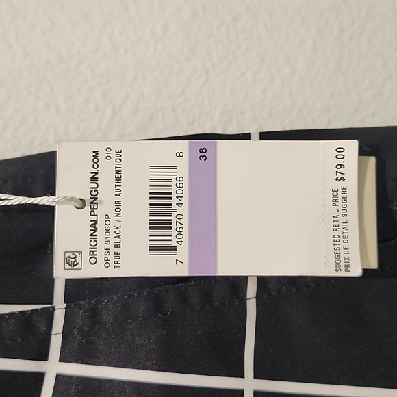 NEW AN ORIGINAL PENGUIN PLAID SWIM SHORTS SHORT SIZE 38 - Picture 3 of 6